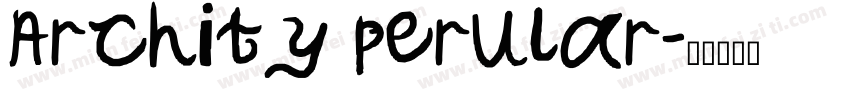 Archity perular字体转换
